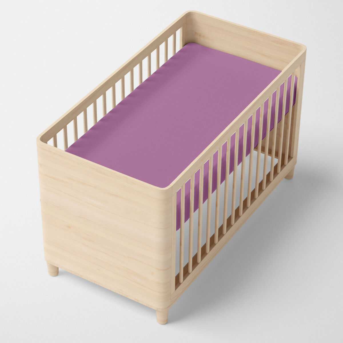 Lençol de baixo HappyFriday BASIC KIDS Lilás 70 x 140 x 14 cm